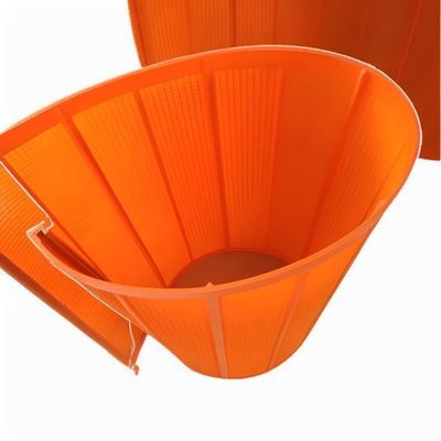 1040x700mm 0,045mm Oranje polyurethaan scherm voor glas grondstoffen
