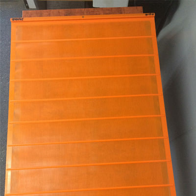 Vibrerende polyweb-urethane-schermen voor materiaalseparatie in oranje kleur