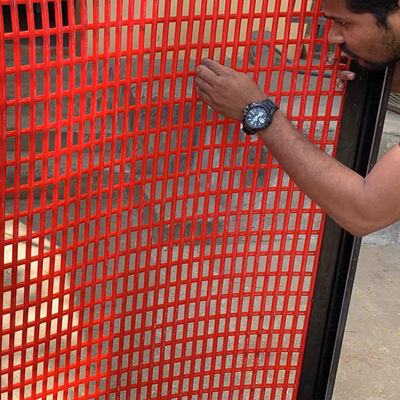 2.5mm PU bedekt Tufflex scherm Mining Panel met 5mm vierkant openingen