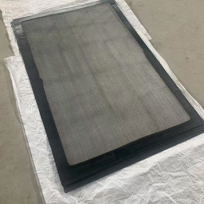 230-draads fijnmazig industrieel zeefdoek met canvas rand