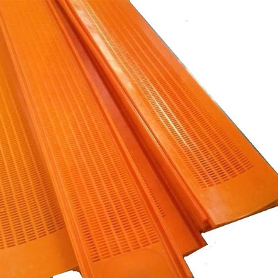 Polyurethane Flip-Flop Screen Panel with 8mm Holes for Wet Clay Screening and Self-Cleaning Action