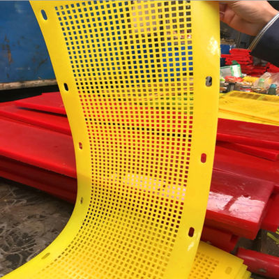 Polyurethaan flip-flop zeef met 4mm gaten, 7mm dikte voor kleverige materialen