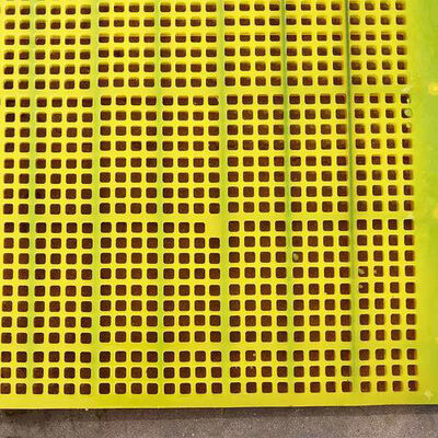 Slijtvaste 600x600mm WS 85 opengegoten polyurethaan schermpanelen Boutinstallatie voor koperontwatering