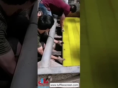 Installatie van een PU-afwateringscreenpaneel